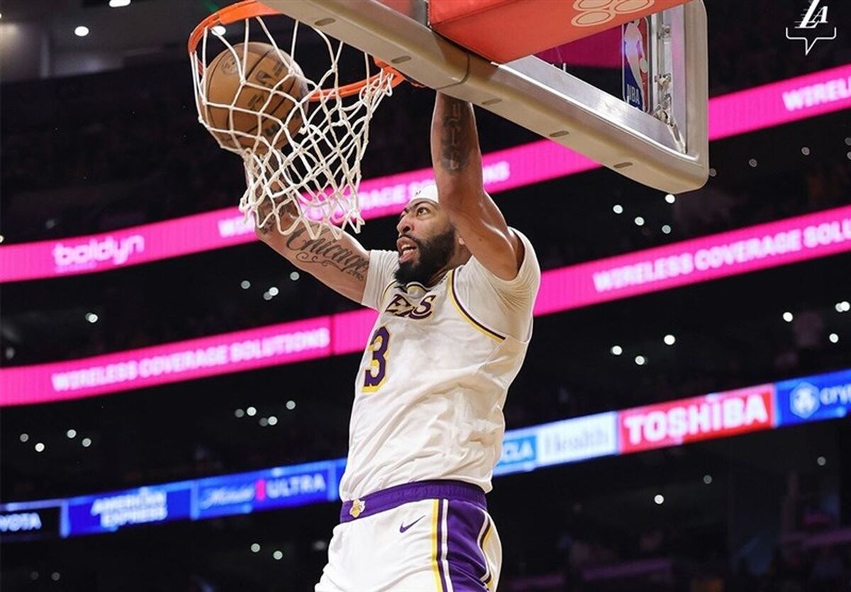 لیگ NBA| پیروزی لیکرز با آمار خیره‌کننده دیویس
